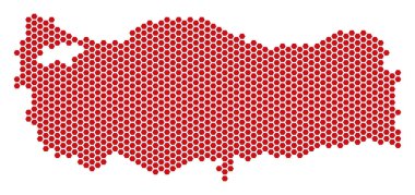 Altıgen Türkiye Haritası