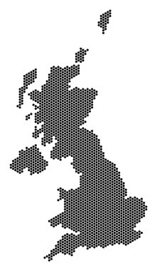 Altıgen İngiltere harita