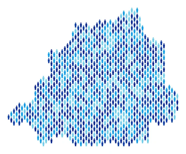 Vatikán Térkép lakosságának demográfiai — Stock Vector