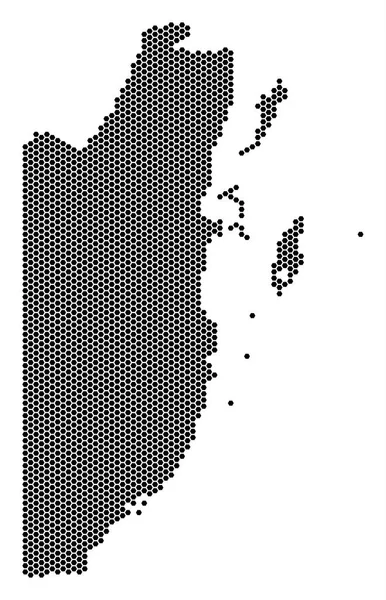 六角伯利兹地图 — 图库矢量图片