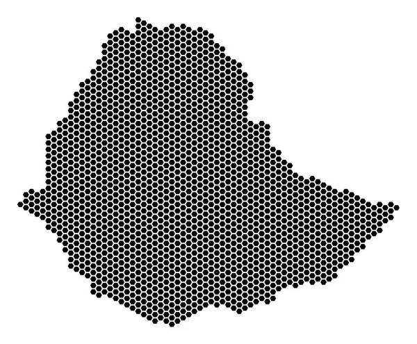 Carte de l'Hexagone Ethiopie — Image vectorielle
