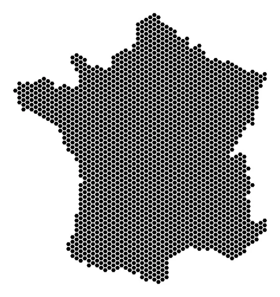 Méhsejt Franciaország Térkép — Stock Vector