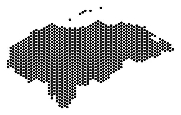 Mapa de Honeycomb Honduras — Archivo Imágenes Vectoriales