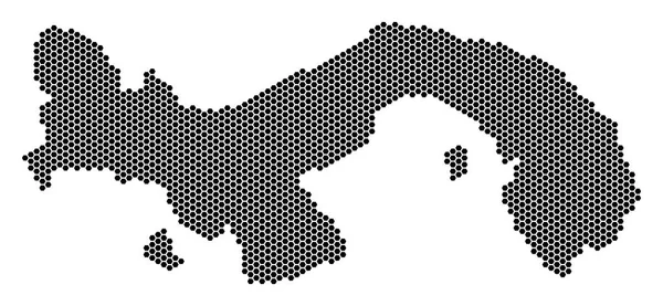 六角巴拿马地图 — 图库矢量图片
