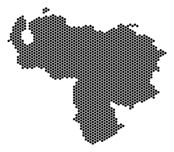 Mapa Hexagonal de Venezuela — Archivo Imágenes Vectoriales