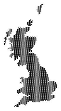 Altıgen İngiltere harita