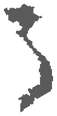 Altıgen Vietnam Haritası