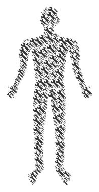 İngiliz anahtarı adam şekil