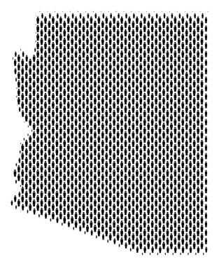 Arizona Üniversitesi harita nüfusun demografik