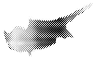 Kıbrıs Adası harita nüfusun demografik