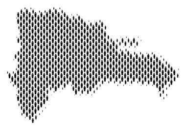 Dominik Cumhuriyeti harita nüfus kişi