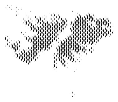 Nüfusun demografik Falkland Adaları Haritası