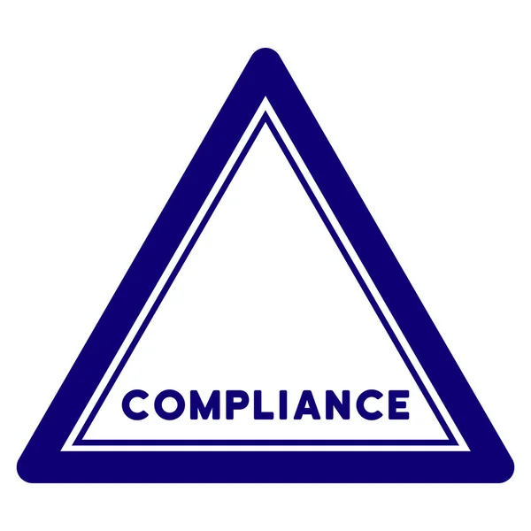 Compliance Triangle Seal Template — Stock Vector