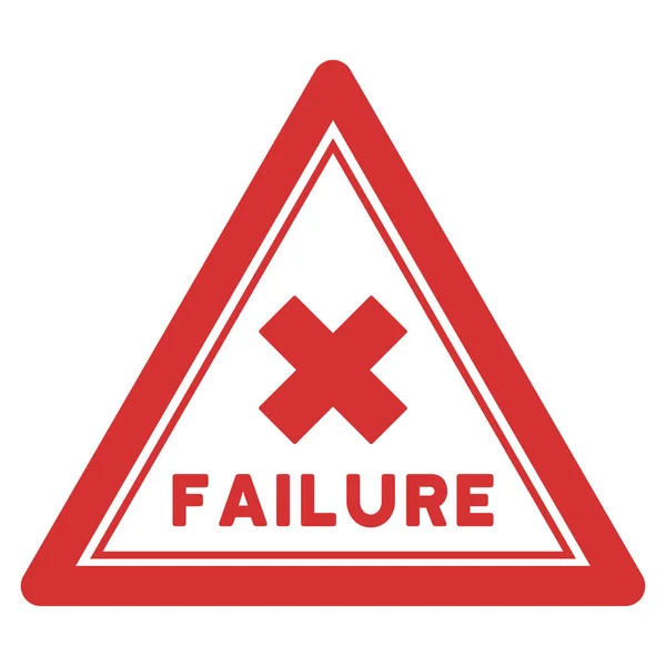 Plantilla de sello de triángulo de fracaso — Archivo Imágenes Vectoriales
