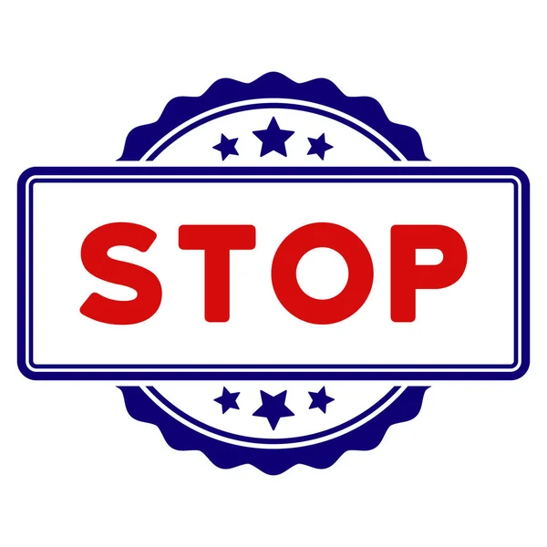 Plantilla Stop Text Seal — Vector de stock