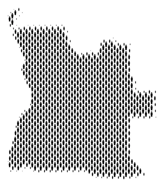 Angola Haritası nüfusun demografik