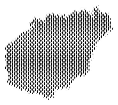 Hainan Adası harita nüfusun demografik