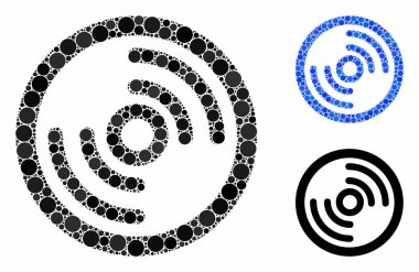 Çemberlerin Disk Mozaik Simgesi