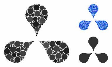 Küresel Ögelerin Mozaik Simgesini İşaretle