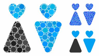 Aşıklar Çemberlerin Mozaik Simgesi