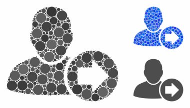 Çember Noktalarının Sonraki Kullanıcı Bileşimi Simgesi