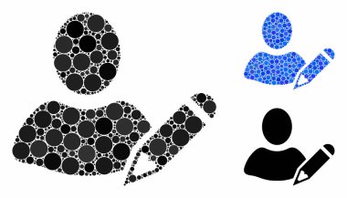 Çember Noktalarının Kullanıcı Mozaik Simgesini Düzenle