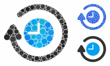 Küresel Ögelerin Saat Bileşimi Simgesini Tekrarla