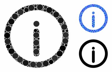 Info Composition Icon of Circle Dots