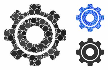 Çemberlerin Cog Mozaik Simgesi