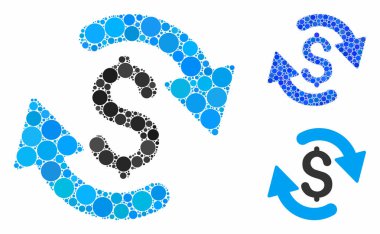 Tazeleme para dengesi Kompozisyon Yuvarlak Noktalar Simgesi