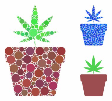 Kenevir tenceresi Yuvarlak Noktaların Kompozisyon Simgesi