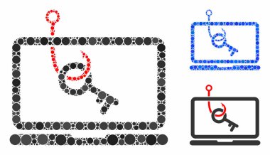 Dizüstü bilgisayarın şifreleme bileşimi Çemberlerin Simgesi