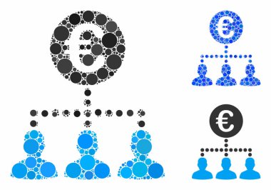 Euro ödeme istemcileri Çember Noktaları Simgesi Kompozisyonu
