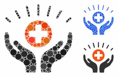 Tıbbi refah Çemberlerin Mozaik Simgesi