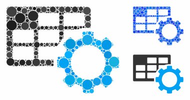 Küre Ögelerinin Zamanlama Ayarları Bileşimi Simgesi