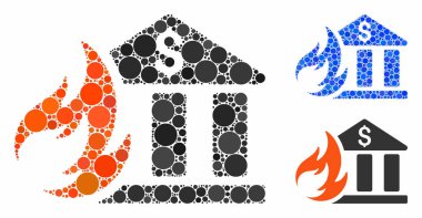 Banka faciası Kompozisyon Yuvarlak Noktalar Simgesi