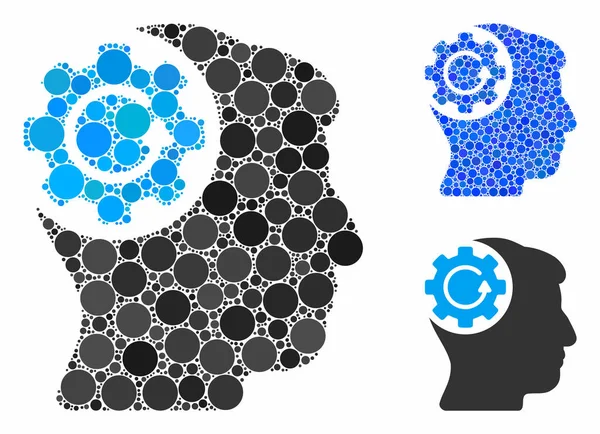 Entelektüel dişli döndürme Çemberlerin Bileşimi Simgesi