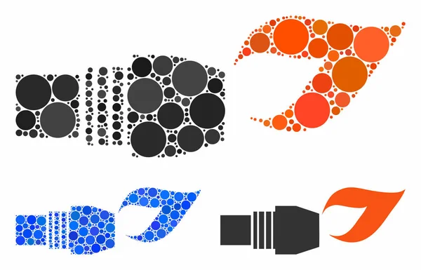 Gaz yakıcı yangın kompozisyon Küresel Ögelerin Simgesi