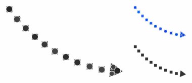 Noktalı düşüş eğilimi Çemberlerin Mozaik Simgesi