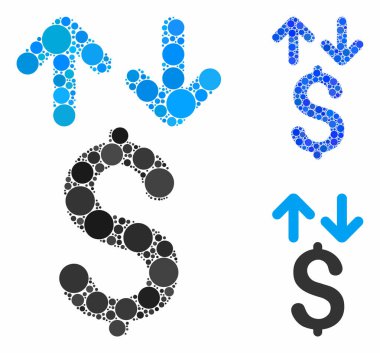 Dolar işlemleri Yuvarlak Noktaların Bileşimi Simgesi