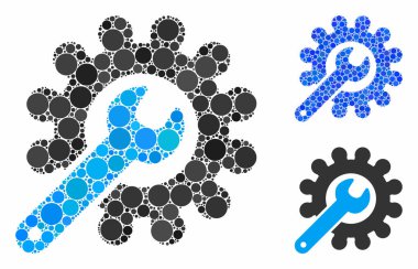 Küresel Ögelerin Mozaik Simgesi Özelleştirme araçları