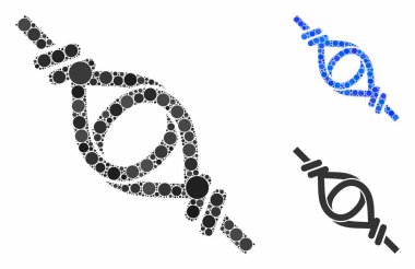 Düğüm bağlantısı Yuvarlak Noktaların Mozaik Simgesi