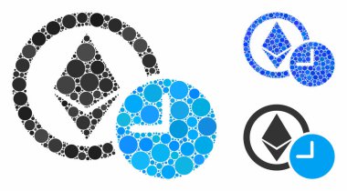 Ethereum kredi saati Küresel Ögelerin Mozaik Simgesi