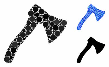 Balta Kompozisyon Simgesi Yuvarlak Noktalar