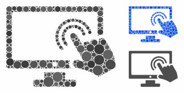 Yuvarlak Noktaların Mozaik Simgesi