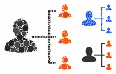 Hasta İlişkileri Yuvarlak Noktaların Kompozisyon Simgesi