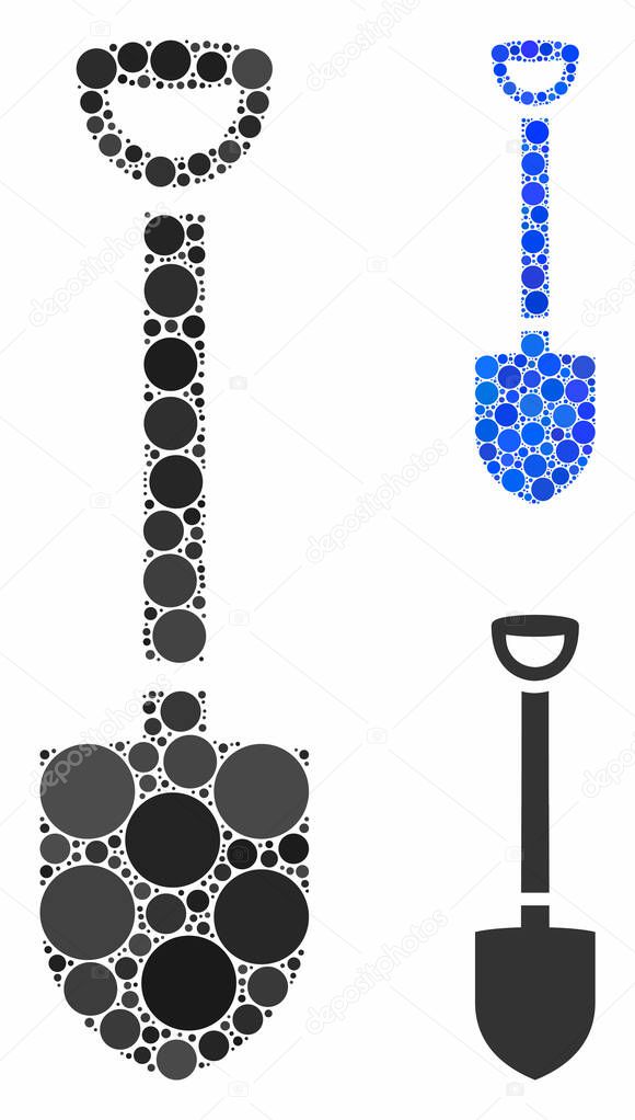 Shovel Mosaic Icon of Spheric Items