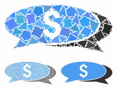 Çarpışan Ögelerin Mali Sohbet Kompozisyon Simgesi