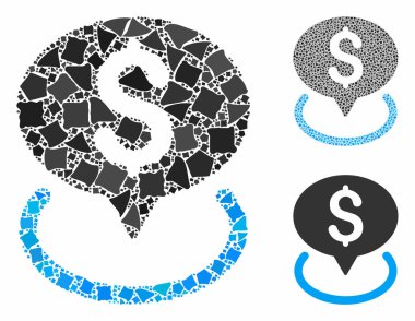 Banka konumu Trembly Parçalarının Bileşimi Simgesi