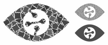 Olmayan Elementlerin akıllı kontak lensleri Mozaik Simgesi